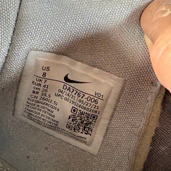 Nike Kyrie 7 TB Team Blank Wolf Grey Black White Basketball Size 8 - Picture 7 of 7